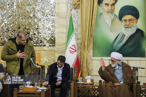 گزارش تصویری | دیدار اعضای تیم‌های ملی کشتی آزاد و فرنگی با تولیت آستان قدس رضوی