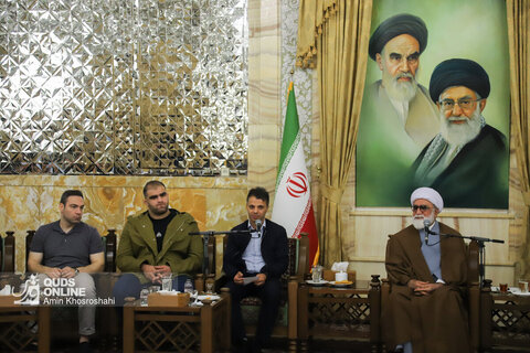 گزارش تصویری | دیدار اعضای تیم‌های ملی کشتی آزاد و فرنگی با تولیت آستان قدس رضوی