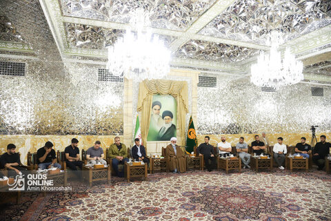 گزارش تصویری | دیدار اعضای تیم‌های ملی کشتی آزاد و فرنگی با تولیت آستان قدس رضوی