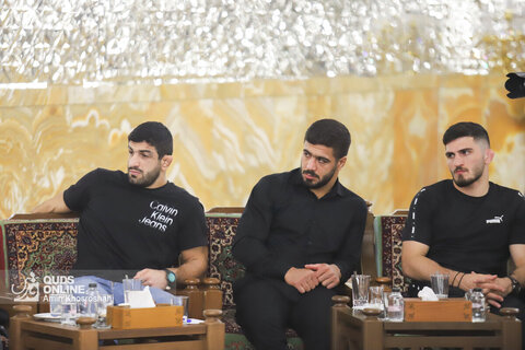 گزارش تصویری | دیدار اعضای تیم‌های ملی کشتی آزاد و فرنگی با تولیت آستان قدس رضوی