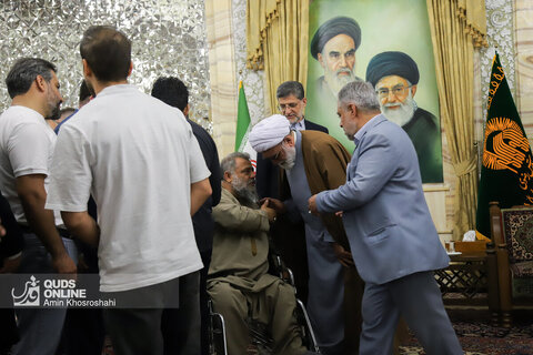 گزارش تصویری | دیدار اعضای تیم‌های ملی کشتی آزاد و فرنگی با تولیت آستان قدس رضوی