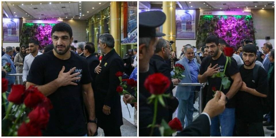 قهرمانان تیم ملی کشتی جمهوری اسلامی ایران میهمان امام مهربانی‌ها شدند