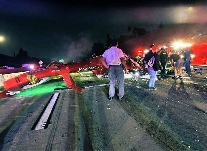 سقوط بالگرد در کالیفرنیا