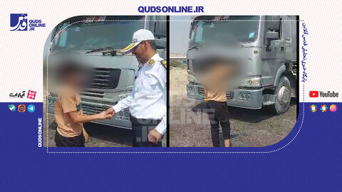 توقیف تانکر حمل گاز با راننده ۱۴ ساله!