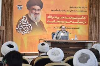 عضو شورای عالی انقلاب فرهنگی: اخلاص و ولایتمداری، رمز ماندگاری مکتب نصرالله شد