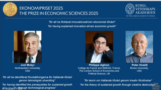 نوبل اقتصاد امسال به سه نفر رسید