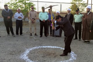 کلنگ‌زنی احداث ایستگاه آتش‌نشانی در روستای آب‌روان