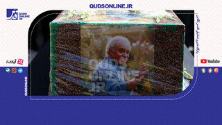 فیلم | پرچم امام حسین(ع) به پیکر محمد کاسبی رسید