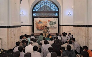 دانش‌آموزان پسر مدارس امام رضا(ع) معتکف حرم مطهر رضوی شدند