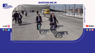 فیلم | رکابزنی رئیس جمهور در مسیر سلامت اصفهان