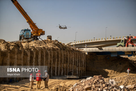 بازدید خبرنگاران از پروژه میدان فتح - تهران