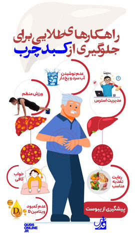 اینفوگرافیک | راهکارهای طلایی برای جلوگیری از کبد چرب