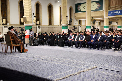 دیدار قهرمانان و مدال‌آوران ورزشی و المپیادهای علمی جهانی با رهبر معظم انقلاب