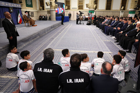 دیدار قهرمانان و مدال‌آوران ورزشی و المپیادهای علمی جهانی با رهبر معظم انقلاب