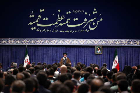 دیدار قهرمانان و مدال‌آوران ورزشی و المپیادهای علمی جهانی با رهبر معظم انقلاب