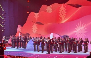 رژه کاروان ورزش ایران و استقبال گرم از کاروان فلسطین