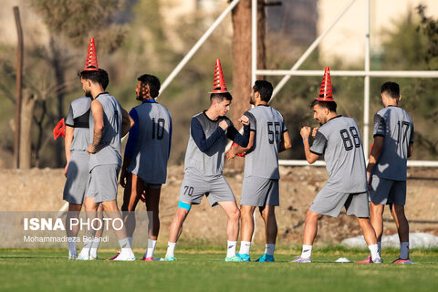 تمرین تیم فوتبال استقلال پیش از دیدار برابر الوحدات
