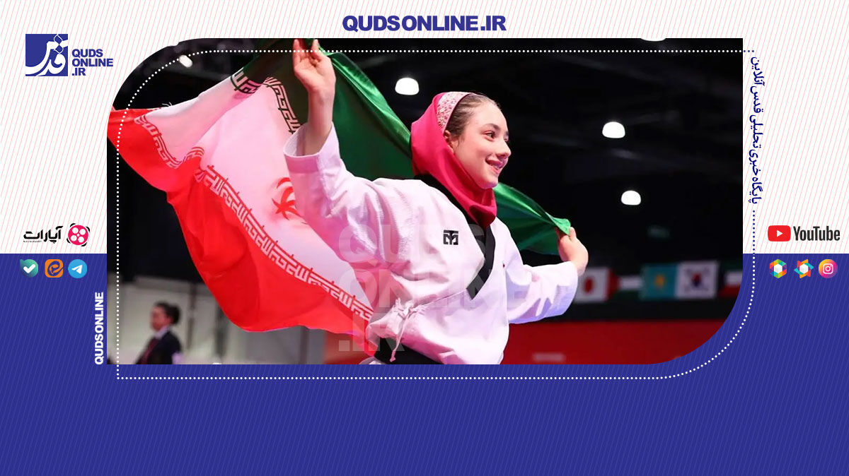 فیلم | خوش‌حالی زینب شهریاری، تکواندوکار جوان ایرانی پس از کسب مدال طلا