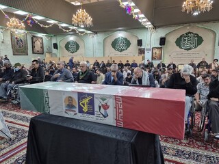 تشییع پیکر جانباز شهید در مشهد