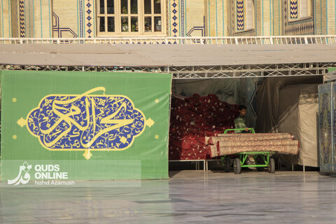 گزارش تصویری | خدمت فرش در حرم امام رضا (ع)
