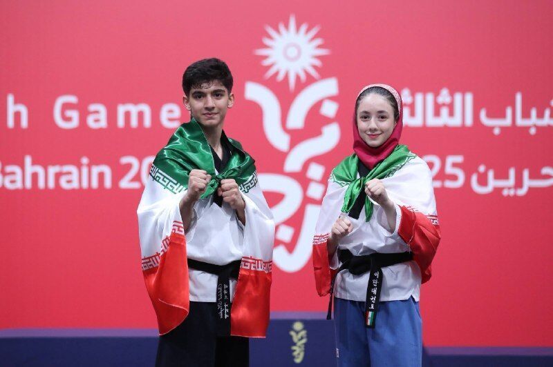 اهدای پاداش نقدی مدال‌آوران تکواندو بازی‌های آسیایی جوانان