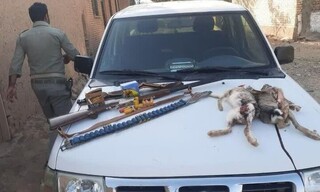 دستگیری شکارچیان متخلف در تپال شاهرود