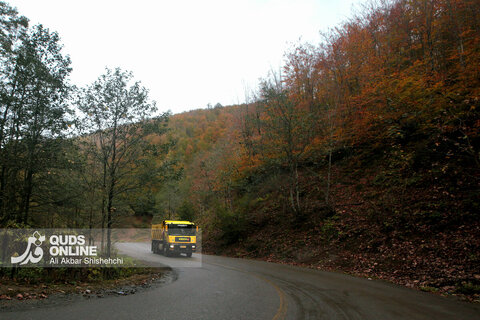 گزارش تصویری | طبیعت زیبای پاییزی جاده اسالم به خلخال