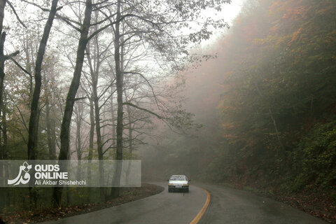 گزارش تصویری | طبیعت زیبای پاییزی جاده اسالم به خلخال