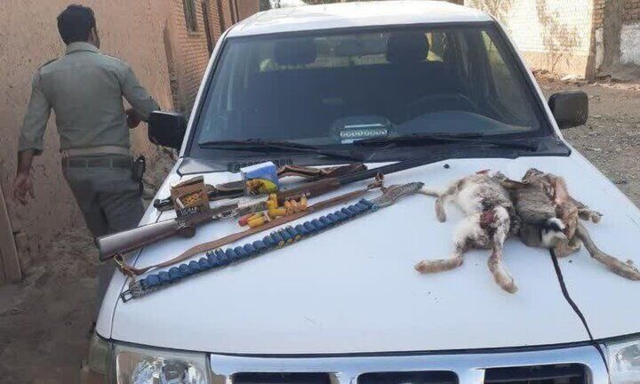 دستگیری شکارچیان متخلف در تپال شاهرود