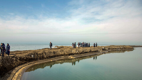 افت تراز خزر عامل اصلی پس‌روی آب خلیج گرگان است