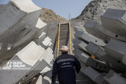 گزارش تصویری | بازدید از طرح تامین آب مشهد از رودخانه‌های مرزی یال شمالی هزار مسجد