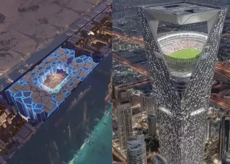 زیباترین استادیوم تاریخ در ۳۵۰ متری زمین!