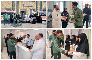 عطر گل‌های ضریح مطهر امام رئوف، مشام پرستاران را معطر کرد