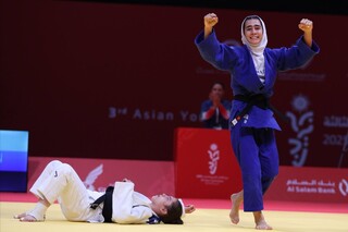 طلای تاریخی دختر جودوکار ایران در بازی‌های آسیایی جوانان