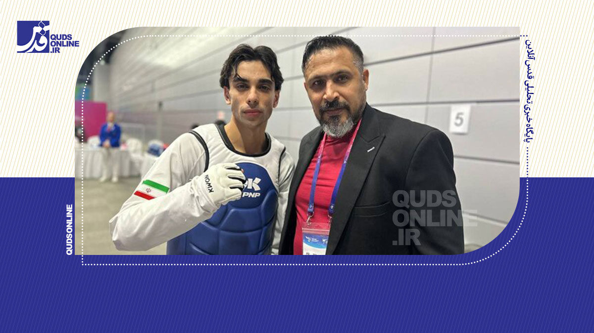 فیلم | احترام نظامی زندی در برابر پرچم ایران پس از کسب مدال طلا