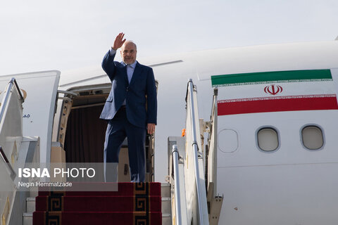 مراسم بدرقه رسمی رئیس مجلس به کشور پاکستان 