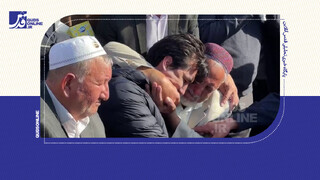 فیلم | اشک‌های فرهاد قائمی در آغوش پدر صابر کاظمی