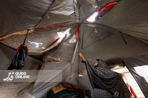 کمبود چادر و غذا؛ تصاویری دردناک از غزه با نزدیک شدن زمستان