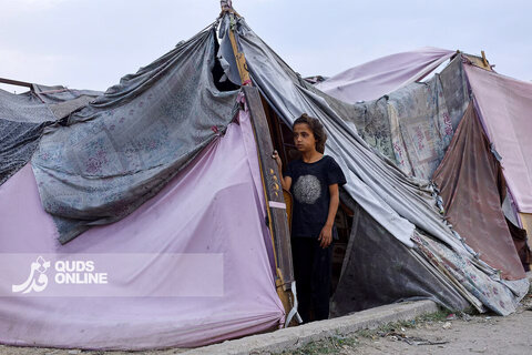 کمبود چادر و غذا؛ تصاویری دردناک از غزه با نزدیک شدن زمستان