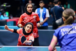 بازی‌های همبستگی کشورهای اسلامی - ریاض/ پینگ‌پنگ زنان ایران به ترکیه باخت و برنز گرفت
