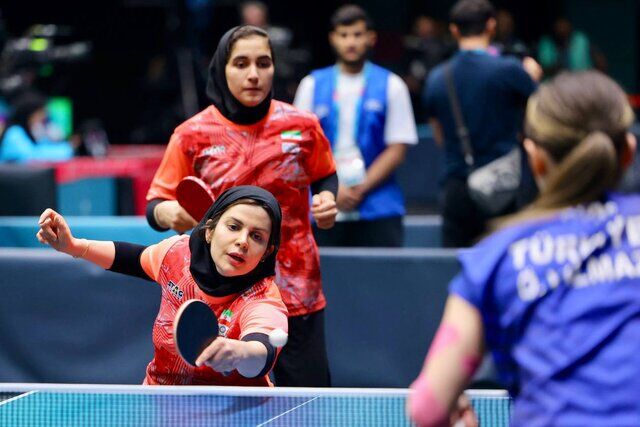 بازی‌های همبستگی کشورهای اسلامی - ریاض/ پینگ‌پنگ زنان ایران به ترکیه باخت و برنز گرفت