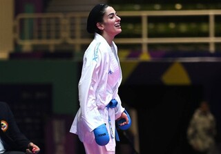 درخشش برق طلا بر گردن کلشادنژاد/ هفتمین طلای ایران به کاراته رسید