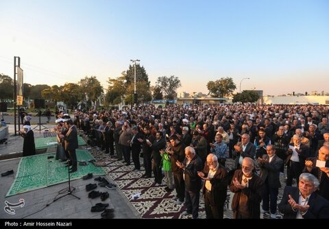 اقامه نماز طلب باران در قزوین