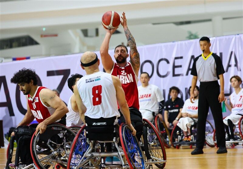 بسکتبال با ویلچر قهرمانی آسیا| سومین برد تیم مردان ایران رقم خورد