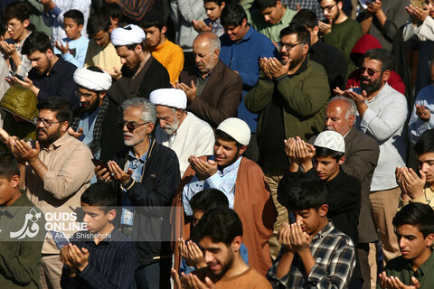 اقامه نماز طلب باران در مشهد