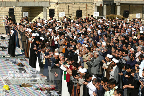 اقامه نماز طلب باران در مشهد
