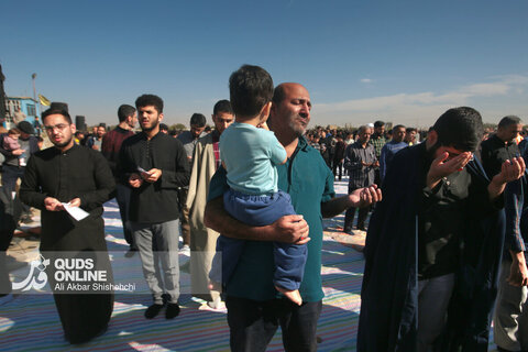 اقامه نماز طلب باران در مشهد