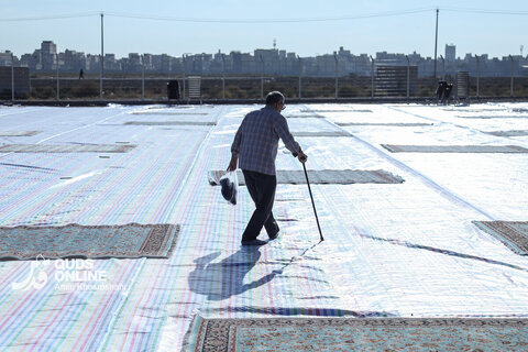 اقامه نماز طلب باران در مشهد