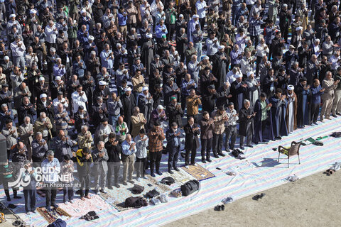 اقامه نماز طلب باران در مشهد