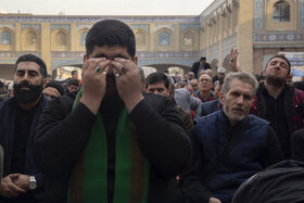 اقامه نماز باران در حرم حضرت عبدالعظیم حسنی (ع)